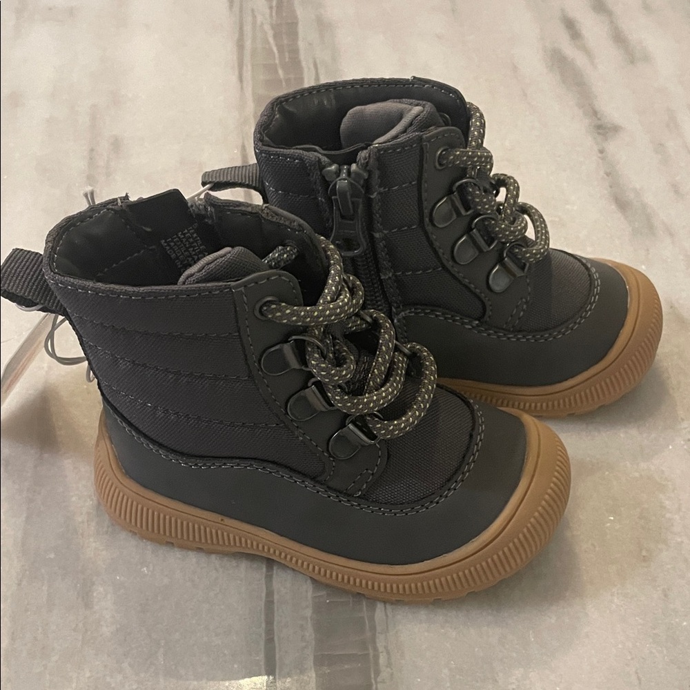 Kids Grey Boots